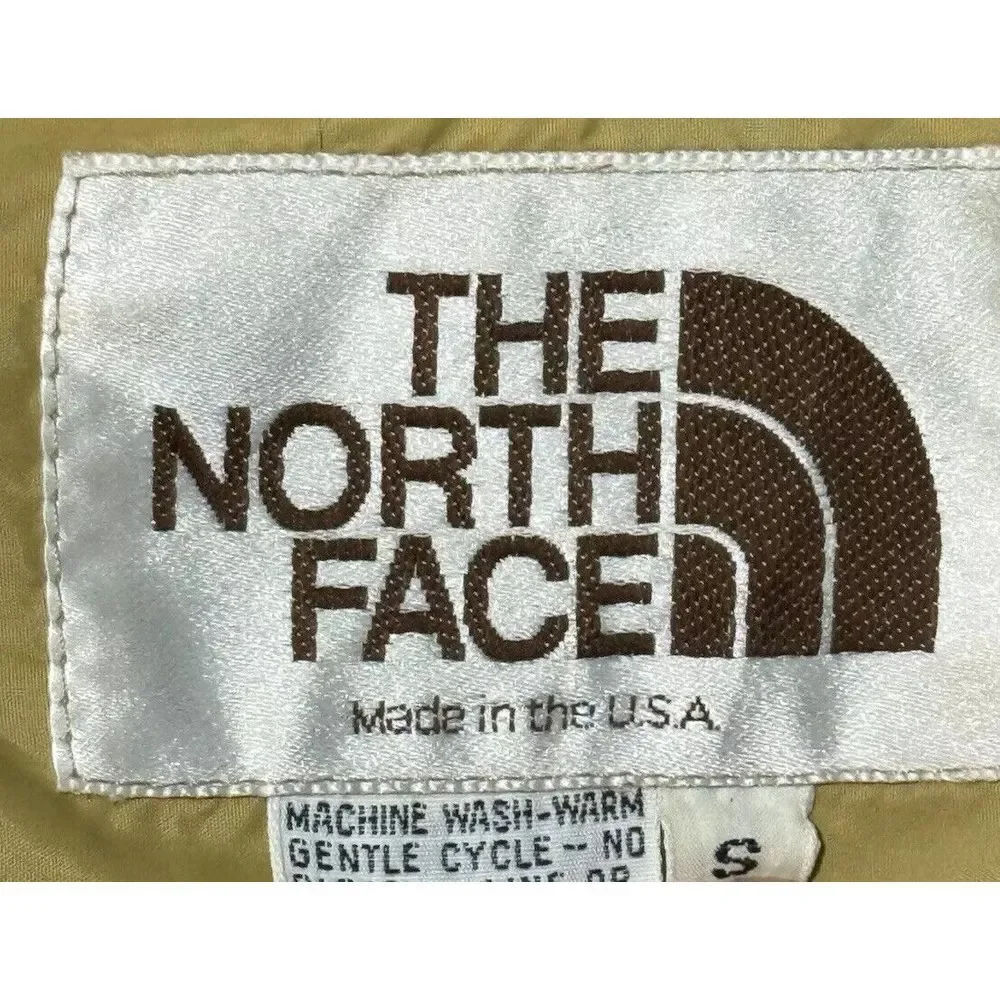 Vintage 80s North‎ Face Mountain Parka Jacket Size Small USA Brown Label Tag